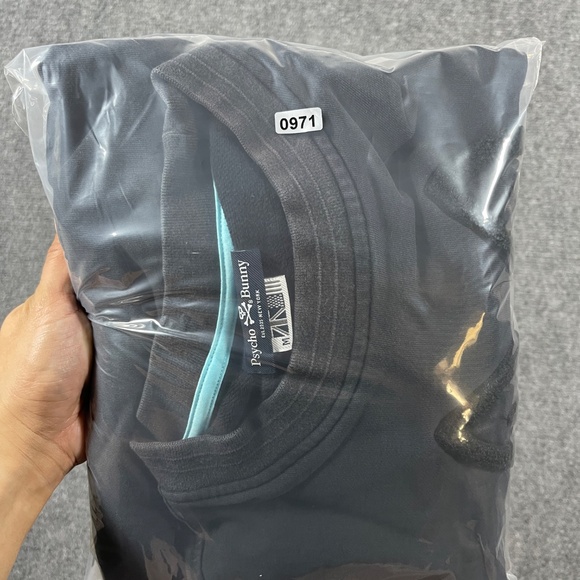 Psycho Bunny Black  Logo Crewneck Sweatshirt Size Medium 0971 - Picture 9 of 9